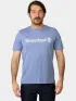 Timberland Linear Logo Short Sleeve Tee Férfi Póló B88-Stone Wash