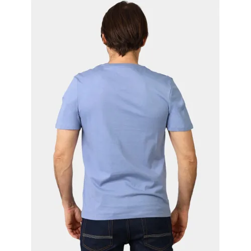 Timberland Linear Logo Short Sleeve Tee Férfi Póló B88-Stone Wash