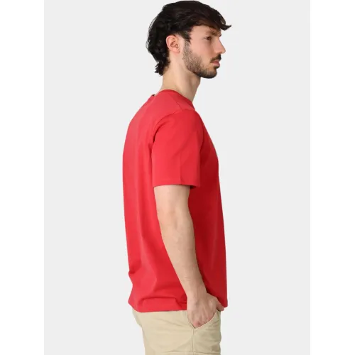 Timberland Linear Logo Short Sleeve Tee Férfi Póló N96-American Beauty