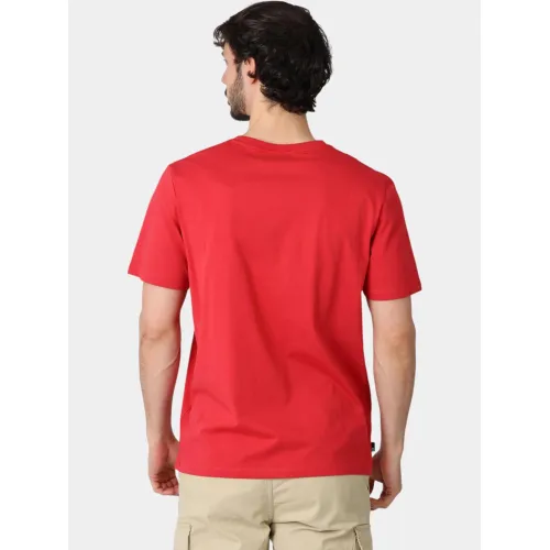 Timberland Linear Logo Short Sleeve Tee Férfi Póló N96-American Beauty