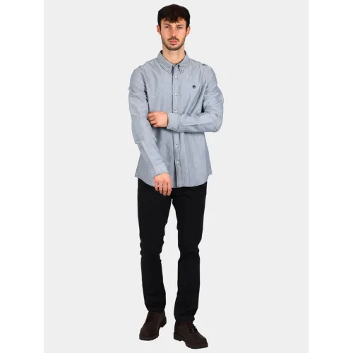 Timberland Oxford Shirt Férfi Ing B68-Dark Sapphire
