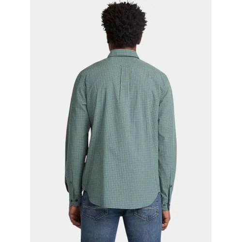 Timberland Micro Plaid Poplin Shirt Férfi Ing A7F-American Beauty