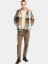 Timberland Sherpa Lined Plaid Overshirt Timberland Sherpa Lined Plaid Overshirt Férfi Utcai Kabát EI2-Dark Wheat B Yd