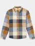 Timberland Sherpa Lined Plaid Overshirt Timberland Sherpa Lined Plaid Overshirt Férfi Utcai Kabát EI2-Dark Wheat B Yd