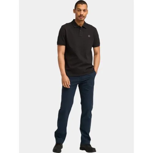 Timberland Pique Short Sleeve Polo Timberland Pique Short Sleeve Polo Férfi Galléros póló 001-Black