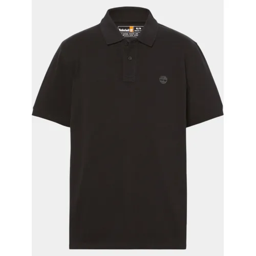 Timberland Pique Short Sleeve Polo Timberland Pique Short Sleeve Polo Férfi Galléros póló 001-Black