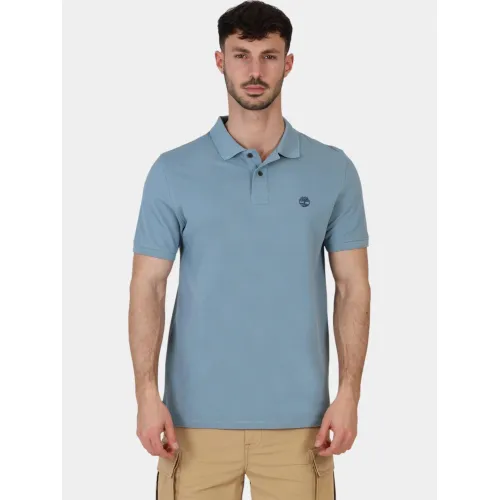 Timberland Pique Short Sleeve Polo Timberland Pique Short Sleeve Polo Férfi Galléros póló 758-Citadel