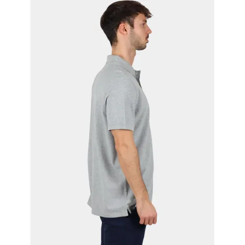 Timberland Pique Short Sleeve Polo Férfi Galléros póló 052-Medium Grey Heather