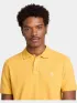 Timberland Pique Short Sleeve Polo Férfi Galléros póló 714-Yolk Yellow