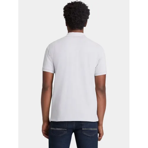 Timberland Pique Short Sleeve Polo Férfi Galléros póló A7E-Gray Dawn