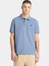Timberland Pique Short Sleeve Polo Férfi Galléros póló B88-Stone Wash