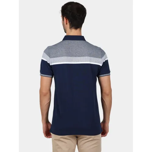 TBS Barispol Férfi Galléros póló 612-Navy