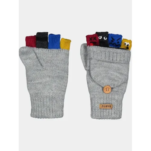 Barts Puppeteer Bumgloves Kiegészítő Kesztyű 02-heather grey