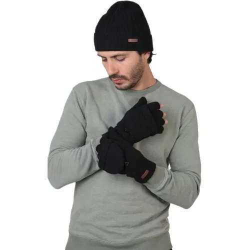 Barts Haakon Turnup Férfi Sapka 01-black