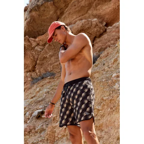Barts Crampton Shorts Férfi Beachshort 01-black