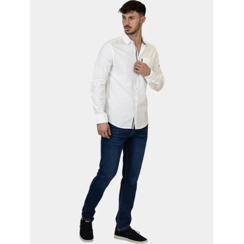 TBS Brodyche Férfi Ing 027-Blanc