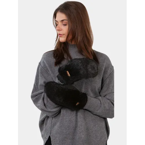 Barts Fur Mitts Kiegészítő Kesztyű 01-black