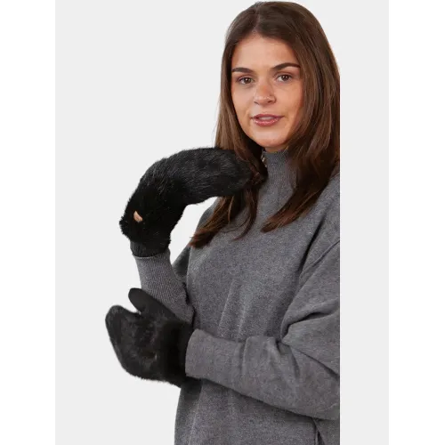 Barts Fur Mitts Kiegészítő Kesztyű 01-black