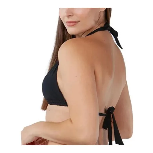 Barts Solid Halter Triangle Női Bikini 01-black