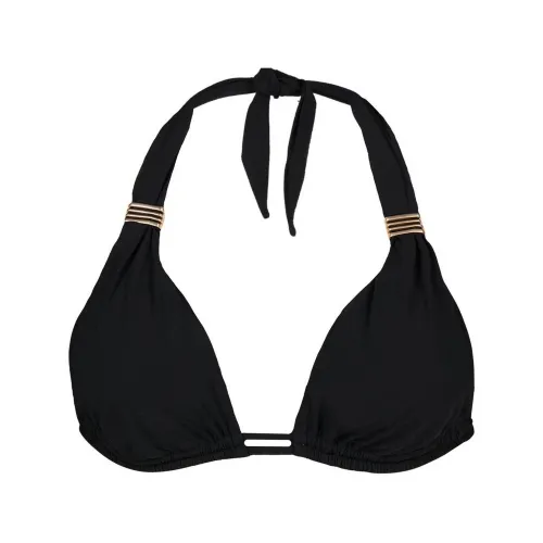 Barts Solid Halter Triangle Női Bikini 01-black