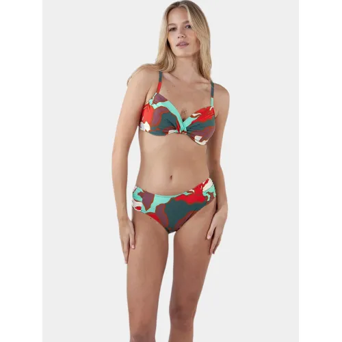 Barts Bunbe Mid Waist Briefs Női Bikini 05-red