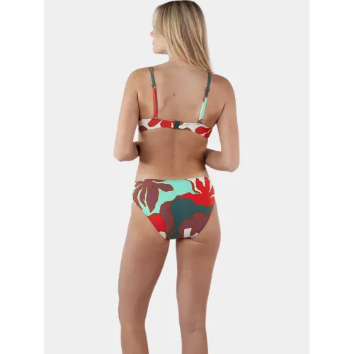 Barts Bunbe Mid Waist Briefs Női Bikini 05-red