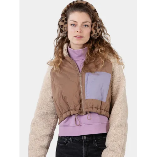 Barts Big Fur Earmuffs Női Fülvédő 37-print brown