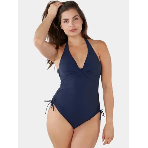 Barts Solid Halter One Piece Női Úszódressz 03-navy