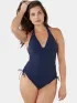 Barts Solid Halter One Piece Női Úszódressz 03-navy