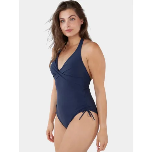 Barts Solid Halter One Piece Női Úszódressz 03-navy