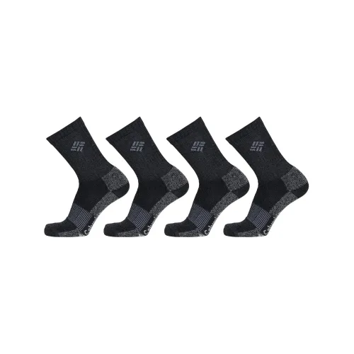 Columbia 4PP Moisture Control Basic Crew Férfi Zokni, alsónemű 0009-Black/Black/Black/Black