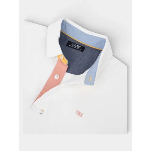 TBS Clidepol Férfi Galléros póló 017-Arctique