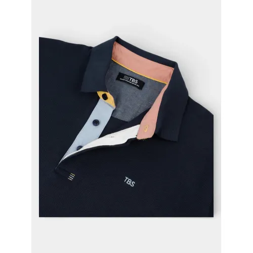 TBS Clidepol Férfi Galléros póló 612-Navy