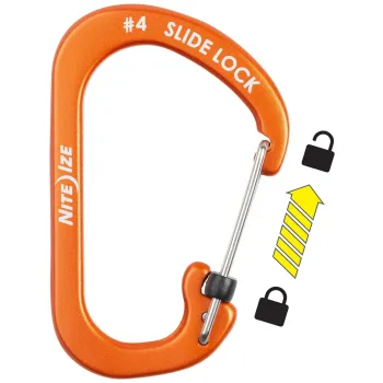 Niteize SlideLock® reteszelhető alumínium karabiner #4