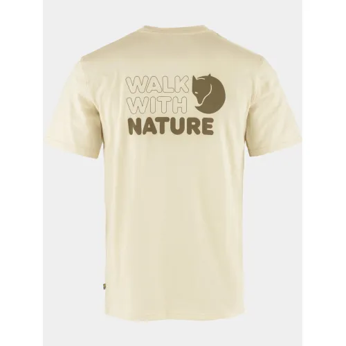 Fjallraven Walk With Nature T-shirt M Férfi Póló 113-Chalk White