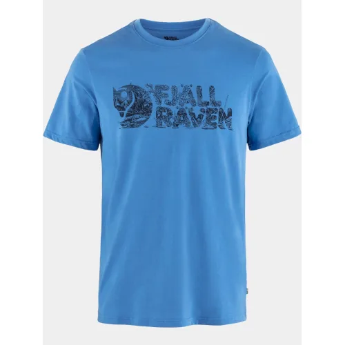 Fjallraven Lush Logo T-shirt M Férfi Póló 525-UN Blue