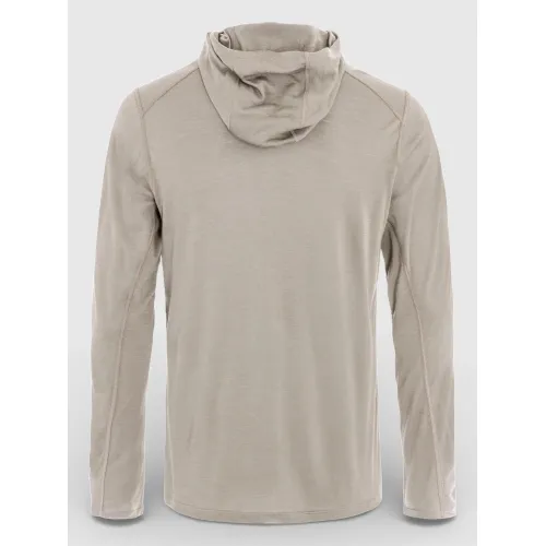 Fjallraven Abisko Wool Hoodie M Férfi Hosszú ujjú póló 114-Light Fossil