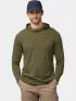 Fjallraven Abisko Wool Hoodie M Férfi Hosszú ujjú póló 625-Laurel Green