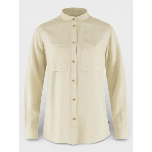 Fjallraven Övik Hemp Shirt LS W Női Ing, Blúz 113-Chalk White