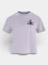 Fjallraven Fjällblomster Logo T-shirt W Női Póló 452-Lavender Mist