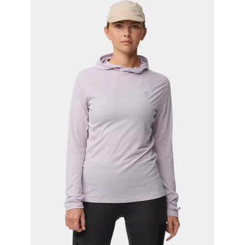 Fjallraven Abisko Wool Hoodie W Női Fitness felső 452-Lavender Mist
