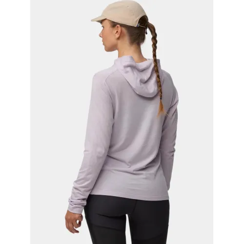 Fjallraven Abisko Wool Hoodie W Női Fitness felső 452-Lavender Mist