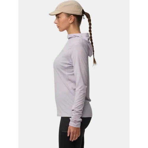 Fjallraven Abisko Wool Hoodie W Női Fitness felső 452-Lavender Mist