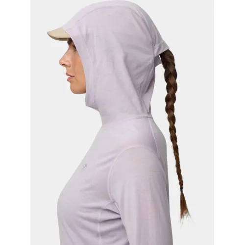 Fjallraven Abisko Wool Hoodie W Női Fitness felső 452-Lavender Mist