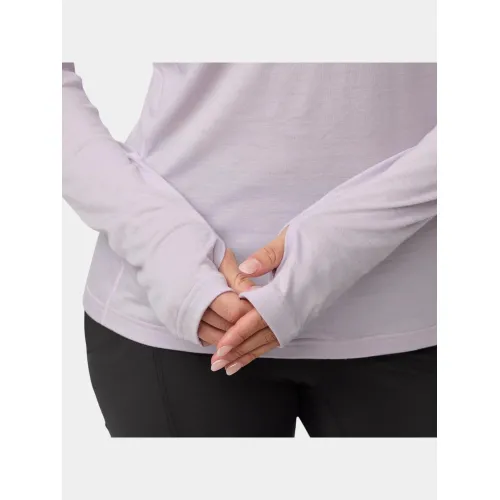 Fjallraven Abisko Wool Hoodie W Női Fitness felső 452-Lavender Mist