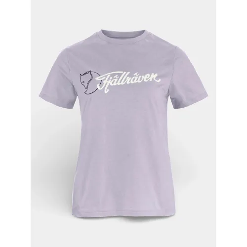 Fjallraven Archive Logo T-shirt W Női Fitness felső 452-Lavender Mist