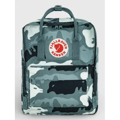 Fjallraven Kanken Graphics Táska Hátizsák 577-986-Nimbus Blue-Hidden Animals