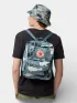 Fjallraven Kanken Graphics Táska Hátizsák 577-986-Nimbus Blue-Hidden Animals