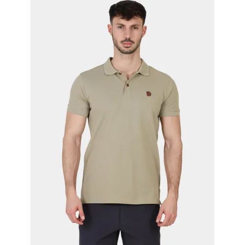 Fjallraven Övik Polo Shirt M Férfi Galléros póló 195-Sand Stone