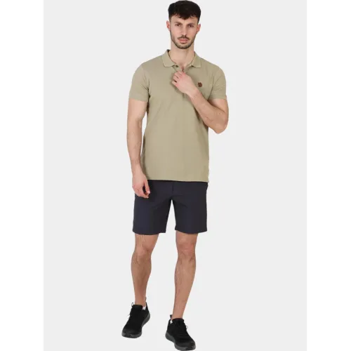 Fjallraven Övik Polo Shirt M Férfi Galléros póló 195-Sand Stone